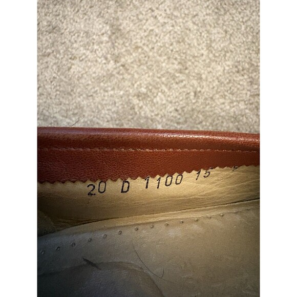 Santoni Men’s Brown Leather Penny Loafers US Size 9D Dress Shoes Made In Italy main image 8